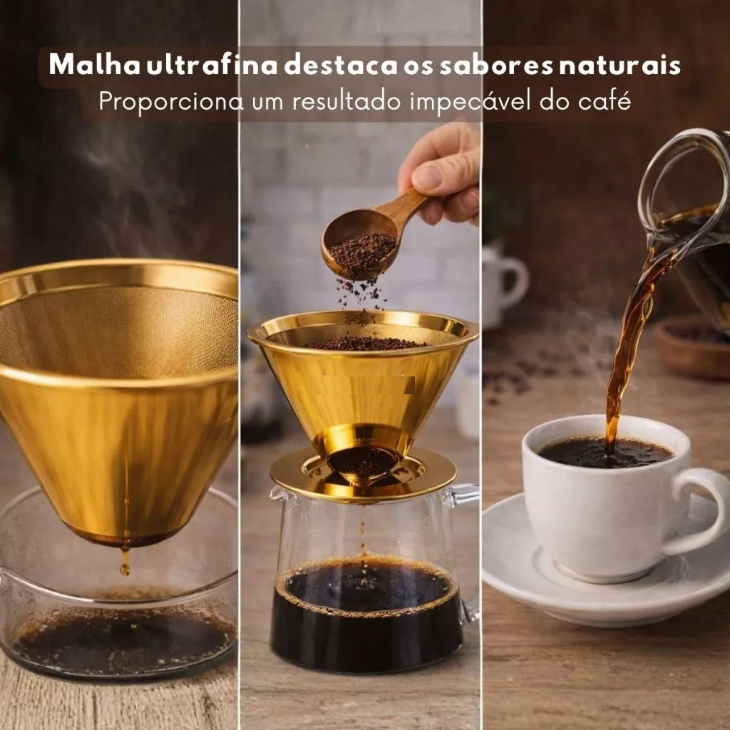 Coador de Café Inox Reutilizável 102/103