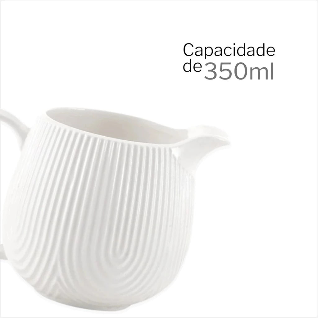 Conjunto Café Oásis 4 Xícaras 90ml com Açucareiro e Cremeira