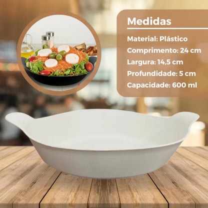 Conjunto Petisqueiras Barquinha Plástico 10 Peças
