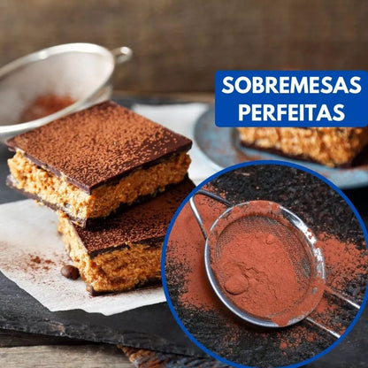 Conjunto de 3 Peneiras Inox para Cozinha - 22cm, 18cm e 14cm