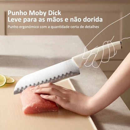 Conjunto de Facas Profissionais Aço Inoxidável 5 peças com Suporte
