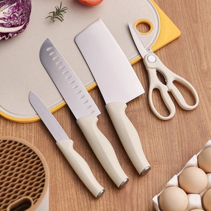 Conjunto de Facas Profissionais Aço Inoxidável 5 peças com Suporte