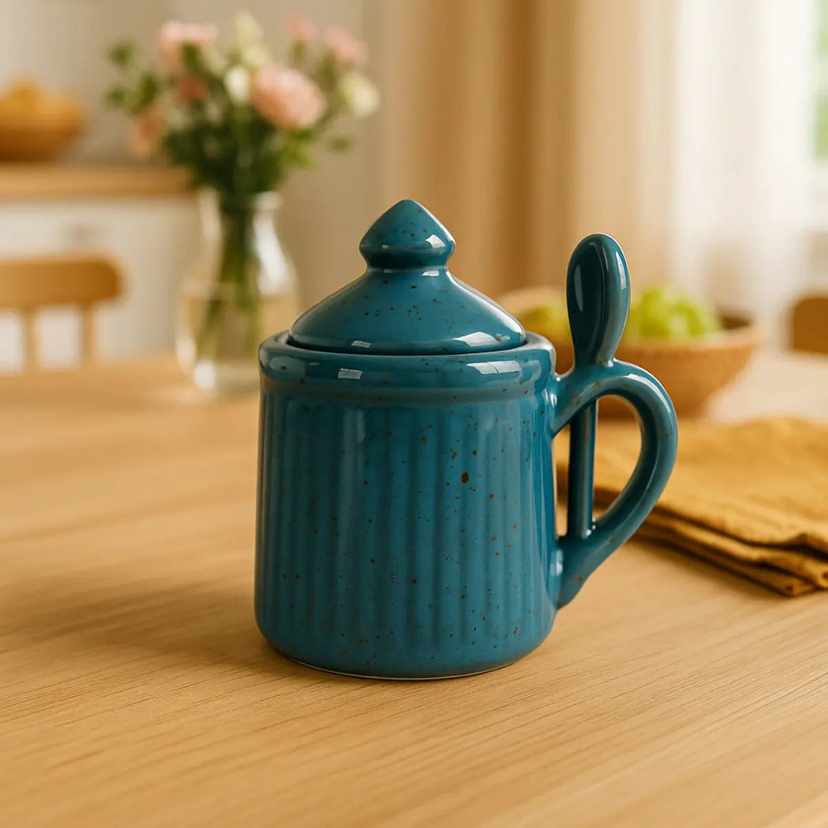 Kit Café da Manhã Cerâmica para Mesa Posta 5 Peças