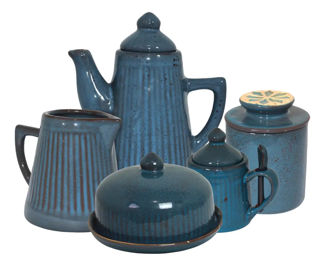 Kit Café da Manhã Cerâmica para Mesa Posta 5 Peças