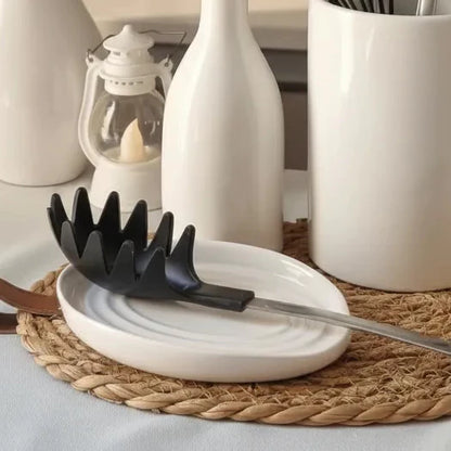 Descanso de Colher em Cerâmica Pintada à Mão