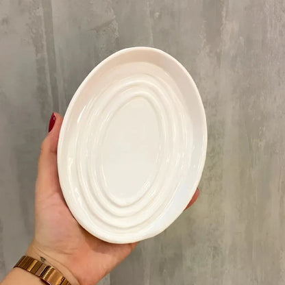 Descanso de Colher em Cerâmica Pintada à Mão