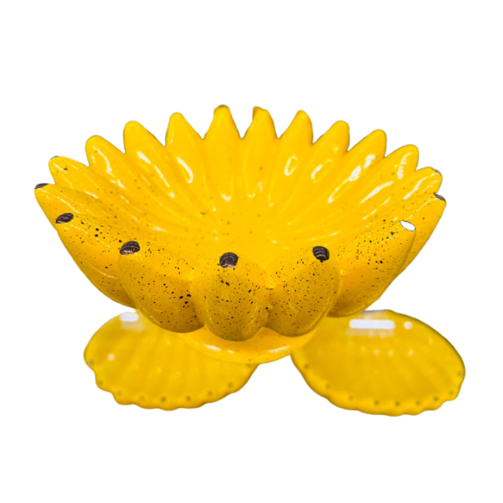Fruteira Redonda com Pé Estilo Banana – Para Mesa e Cozinha