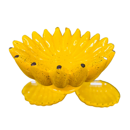 Fruteira Redonda com Pé Estilo Banana – Para Mesa e Cozinha