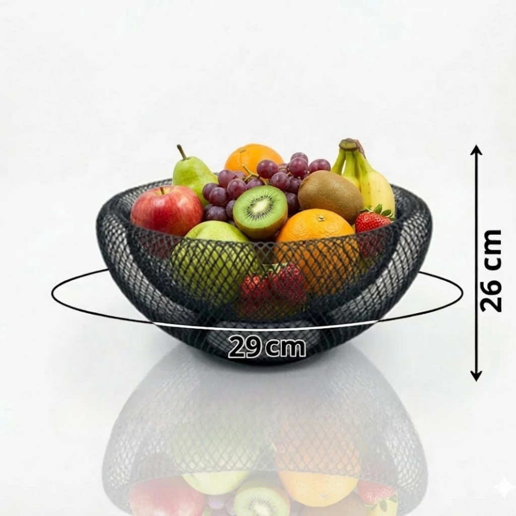 Fruteira de Mesa 30cm Arame Duplo