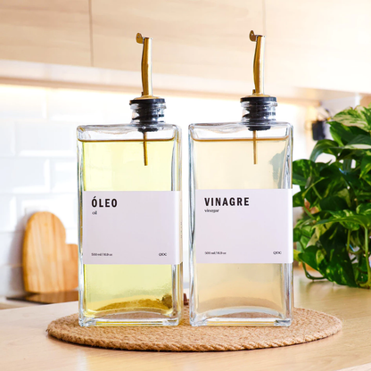 Galheteiro de Vidro 500ml com Bico Dosador