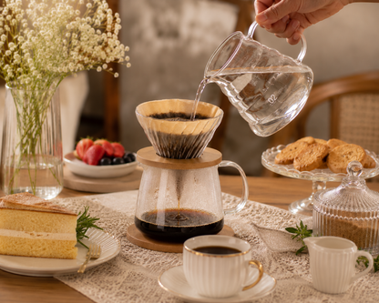 Cafeteira de Vidro 600ml com Tampa e Filtro