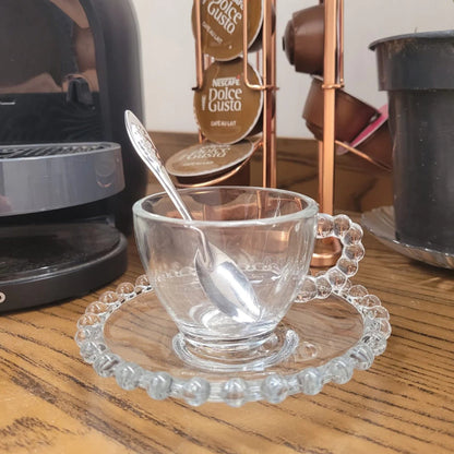 Jogo de Xícaras Elegantes para Café com Pires de Porcelana