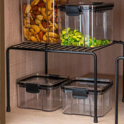 Kit Organizador de Armário de Cozinha Aramado 7 Peças