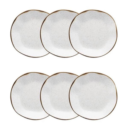 Kit 6 Pratos Fundos Ryo Maresia 22,5cm Oxford Porcelanas