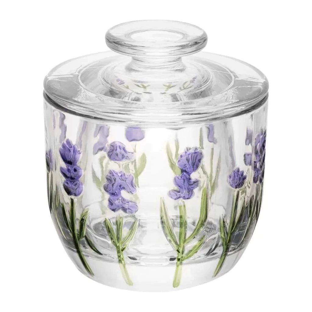 Manteigueira Francesa de Cristal Lavanda