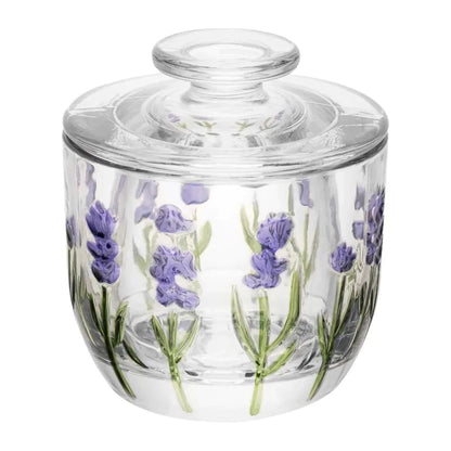 Manteigueira Francesa de Cristal Lavanda