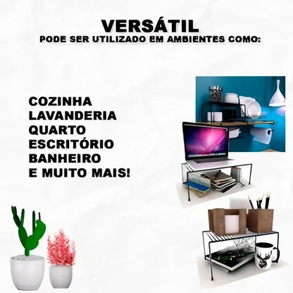 Kit 3 Organizadores Aramado Para Armário