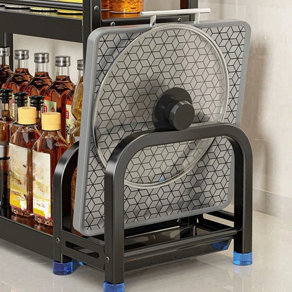 Organizador de Temperos e Utensílios – Rack de Cozinha 2 Andares