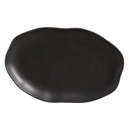 Travessa Oval Bio Preto Matte 30cm para Servir Porto Brasil