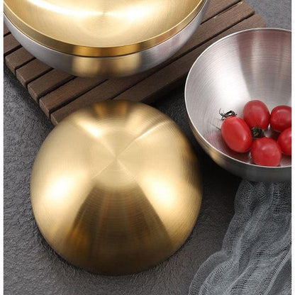 Tigela bowl, aço inox dourado, aço inox prata, tigela inox, bowl dourado, bowl prata, tigela 15cm, tigela 20cm, tigela de mesa, bowl sofisticado