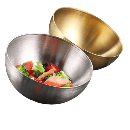 Tigela bowl, aço inox dourado, aço inox prata, tigela inox, bowl dourado, bowl prata, tigela 15cm, tigela 20cm, tigela de mesa, bowl sofisticado