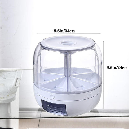 Dispensador de Grãos Giratório para Armazenamento Eficiente