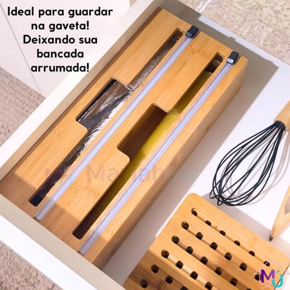 Organizador de Papel Alumínio e Filme PVC 2 em 1