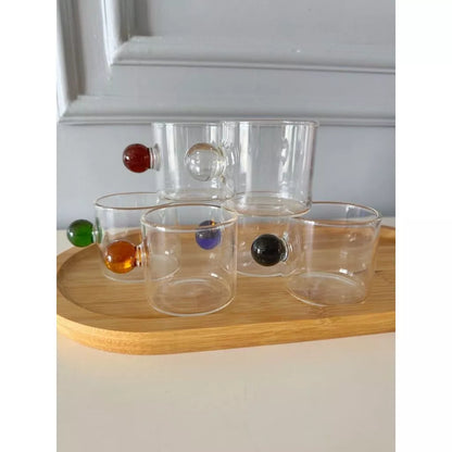 Xícaras de Café 90ml com Alças Coloridas Kit 6