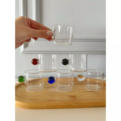 Xícaras de Café 90ml com Alças Coloridas Kit 6