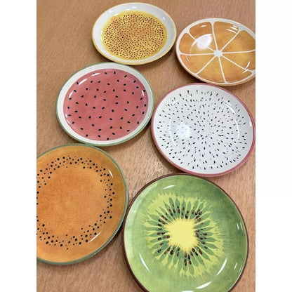 Pratos de Sobremesa Alleanza Frutas Coloridas 21cm