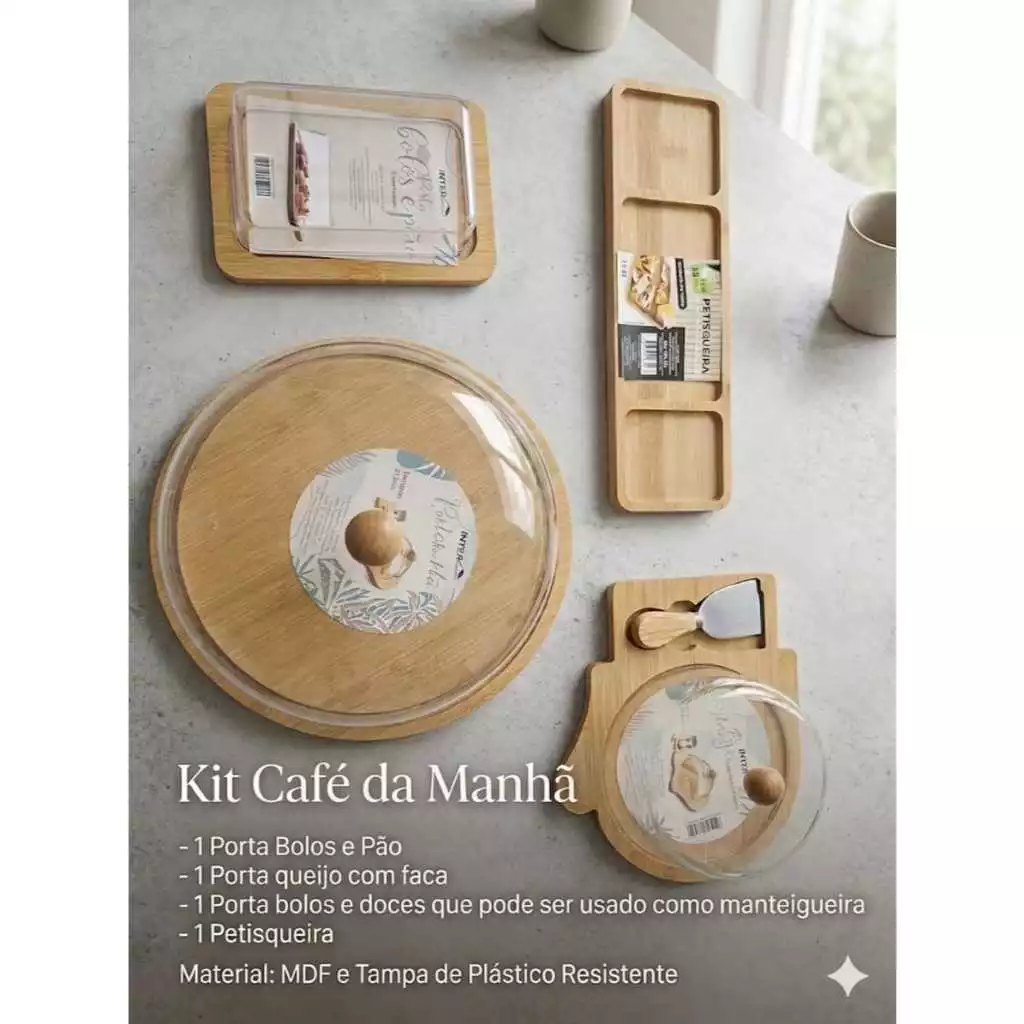 Kit Café da Manhã Completo para Mesa Posta Elegante