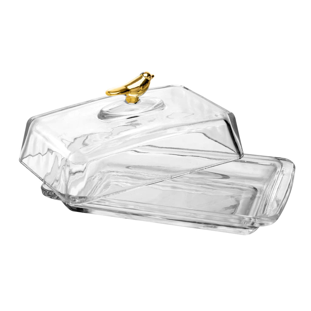 Kit Queijeira e Manteigueira Cristal Wolff