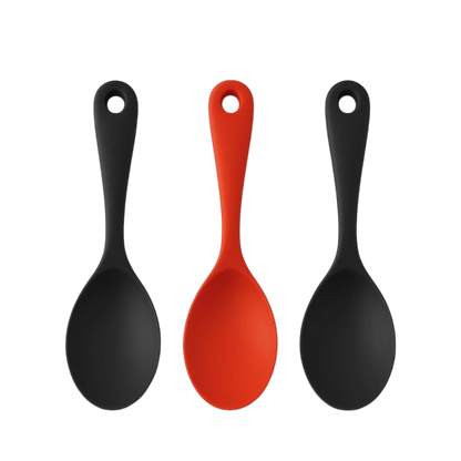Kit Colher Silicone Antiaderente para Arroz