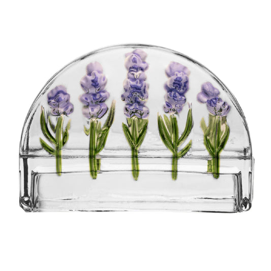 Porta Guardanapos de Cristal Lavanda Lyor