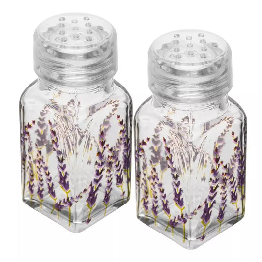 Conjunto Porta Temperos em Vidro 70ml Lavanda Lyor