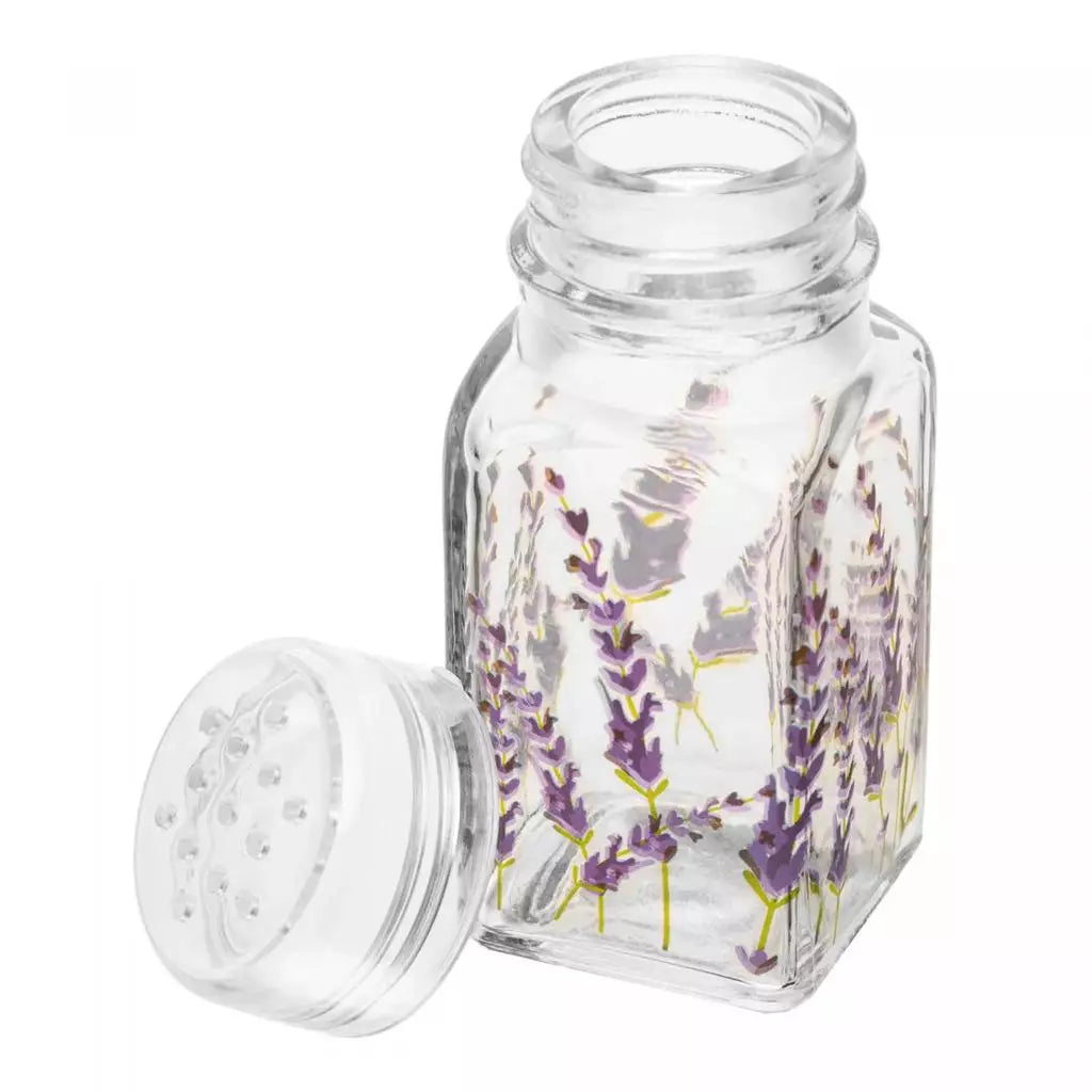 Conjunto Porta Temperos em Vidro 70ml Lavanda Lyor
